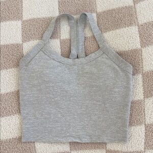 Born Primitive Gray Cropped Sports Bra